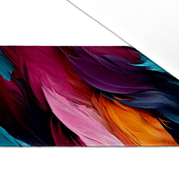 Szabadidő anyag/Futter Milano 150cm színes tollak