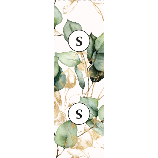 Panel szabásmintával S-es méret sifon/silky kimonó eukaliptusz fehér