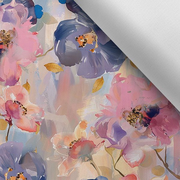 Nyári rugalmas softshell tavaszi virágok festett pasztell