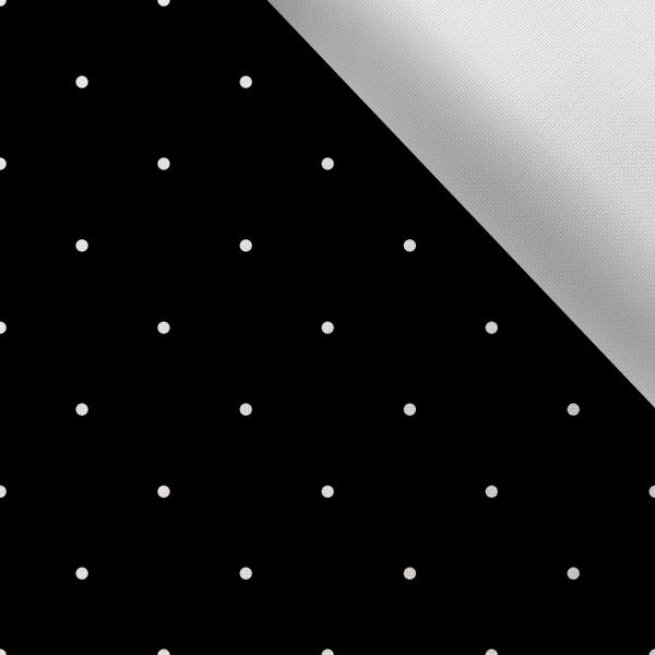 Nyomtatott dizájnos gumi 5cm fehér pöttyök fekete alapon