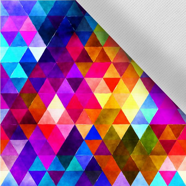 Vízálló poliészter mintás - háromszög mix
