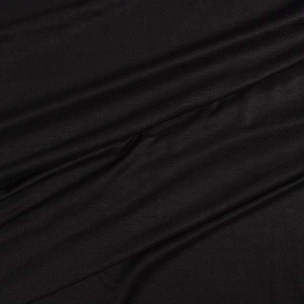 Bambusz jersey anyag fekete színű № 16