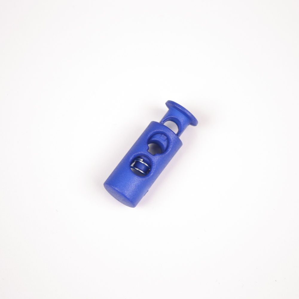 Műanyag rugós zsinórvég 5 mm párizsi kék - 10 darabos készlet