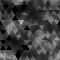 Vízálló  poliészter mintás - háromszög fekete