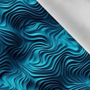 Téli softshel anyag 3D kör alakú textúra kék