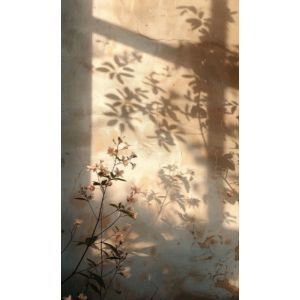 Függöny panel, fotós háttér 160x265 cm virágok napnyugtakor
