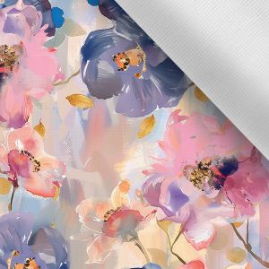 Nyári rugalmas softshell tavaszi virágok festett pasztell
