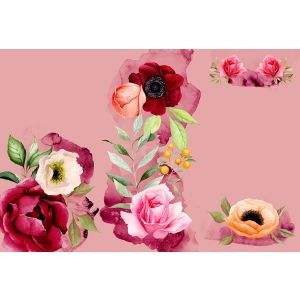 Panel babazsákra vízálló poliészterből 155 x 105 Romance rózsaszín