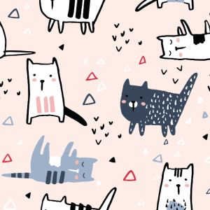 PUL pelenka panel Pets macskák gyermek rajz 