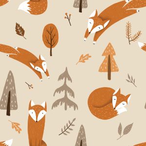 Funkcionális termo fésült jersey őszi rókák bézs