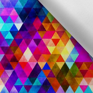 Maradék - Vízálló poliészter mintás - háromszög mix