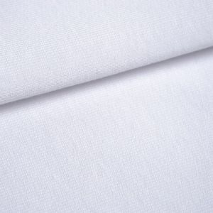 100% pamut jersey anyag elasztán nélkül fehér № 1