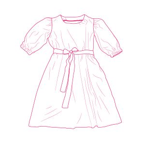  PDF szabásminta - női ruha lenvászonból Aurélia