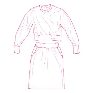 PDF szabásminta - Női melegítő ruha szett Reina 