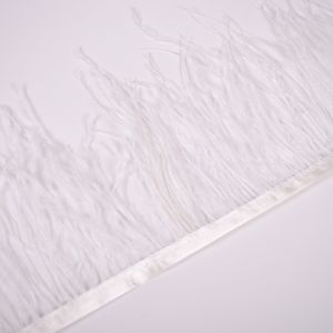 Paszomány - strucctoll 10-15 cm fehér