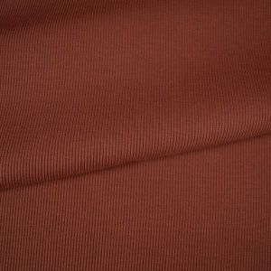 Konfekciós bordás Jersey anyag OSKAR vörös-barna № 64