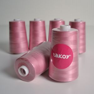 Overlock/coverlock poliészter cérna TKY 5000 - fáradt rózsaszín