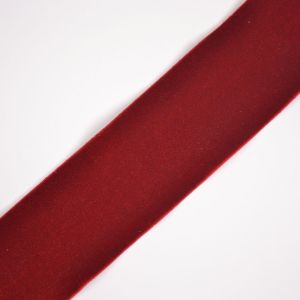 Elasztikus bársony gumiszalag 4 cm piros