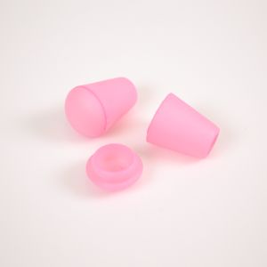 Műanyag zsinórvég 4 mm világos rózsaszín- 10db/csomag