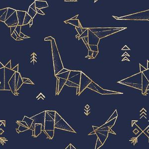 Fürdőruha rövidnadrág anyag geometrikus dinoszauruszok