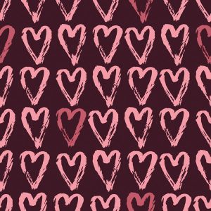 Funkcionális jersey anyag pólóra rajzolt szívek