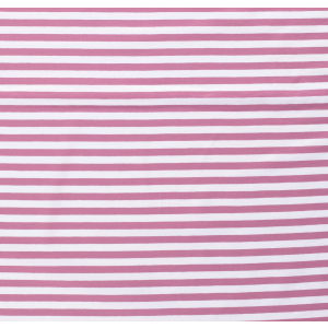 Jersey anyag szalag 1 cm széles fehér - fáradt rózsaszín csíkos