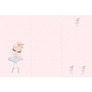Panel babazsákra vízálló poliészterből 155x105 rózsaszín balerina