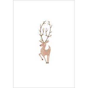 Szabadidő anyag PANEL L 40x60 animal white - deer by Takoy®