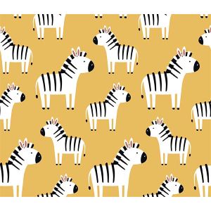 Dupla géz zebrák mustár színű